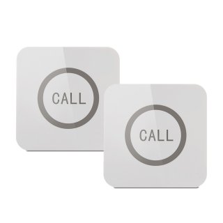 ALIBELL Waterproof Pager for Wireless Paging System Waiter Paging System for Restaurants—ideal for kitchens, fast-food restaurants, burger joints, and hotels for calling waiters; 2-pack of call buttons ALIBELL Waterproof Pager for Wireless Paging System Waiter Paging System for Restaurants—ideal for kitchens, fast-food restaurants, burger joints, and hotels for calling waiters; 2-pack of call buttons